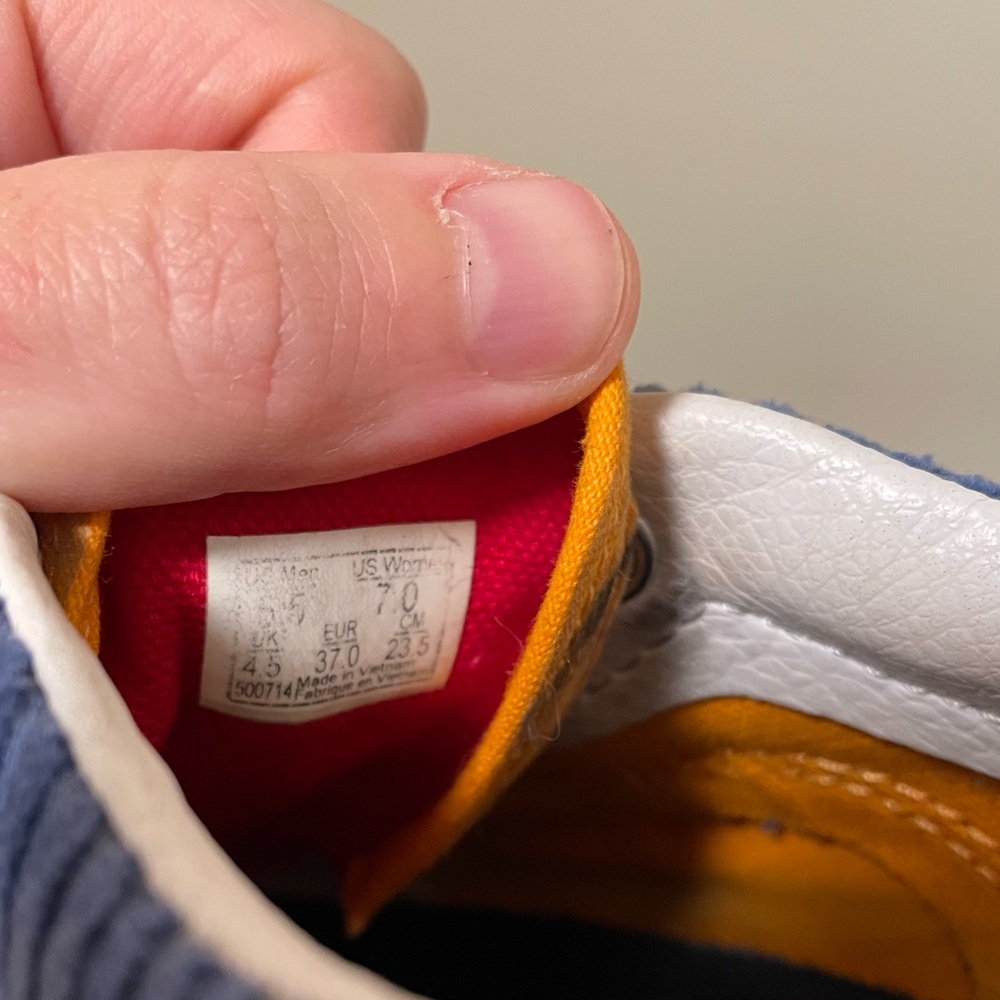 Vans Old Skool Primary Colorblock Corduroy 7 - Picture 6 of 6